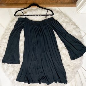 Never Worn - Express Off Shoulder Black Dress